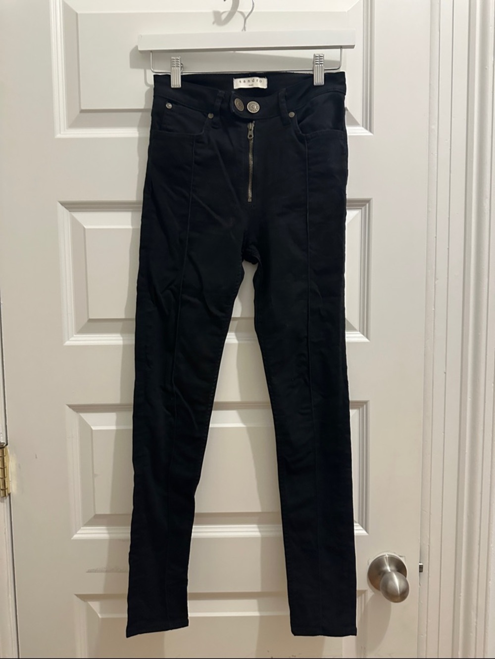 Sandro Black Women’s High-Rise Skinny Jeans size 36